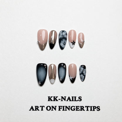 Midnight Starlace Press-On Nails/A8