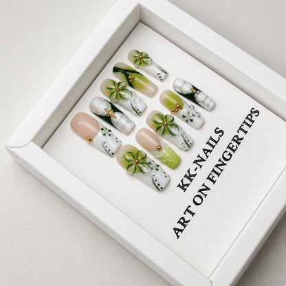 Olive Garden Bloom Press-On Nails/A10